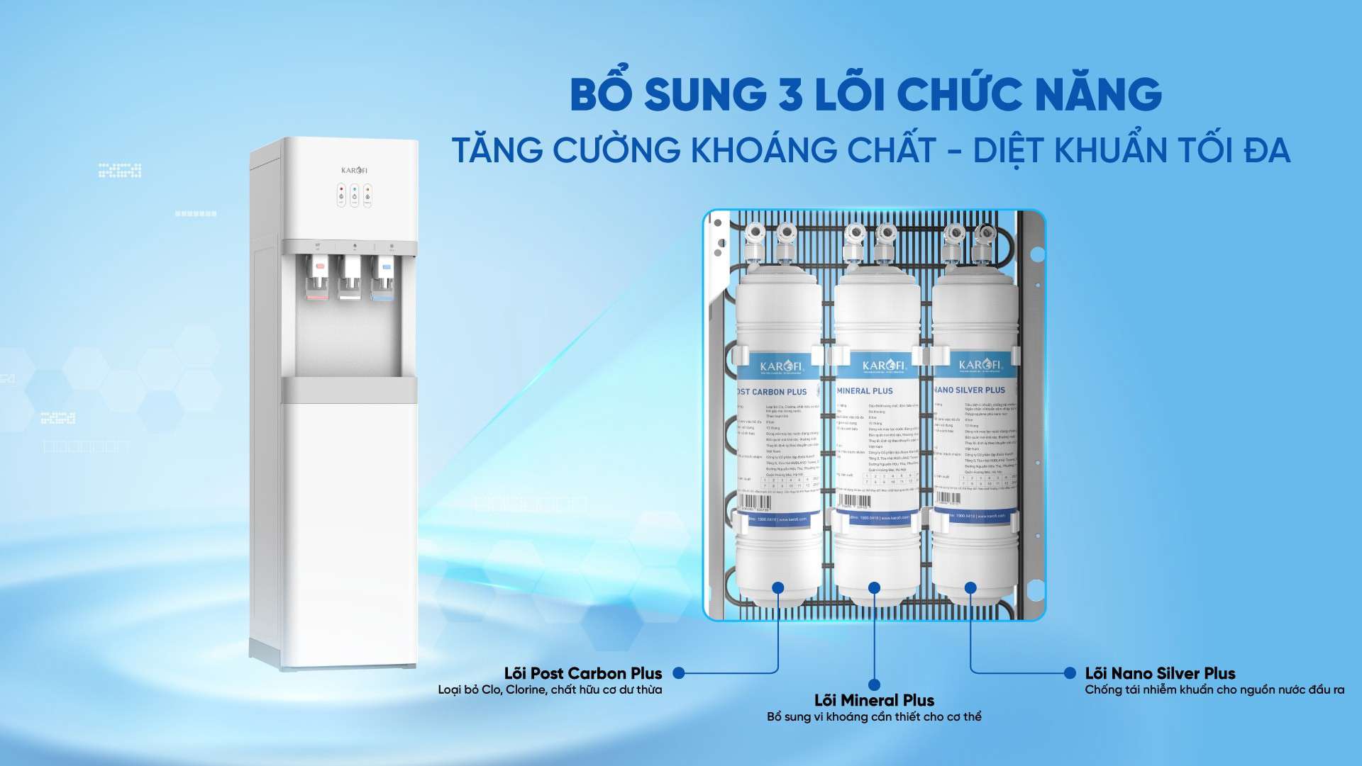 Cây nước nóng lạnh Karofi HCV209